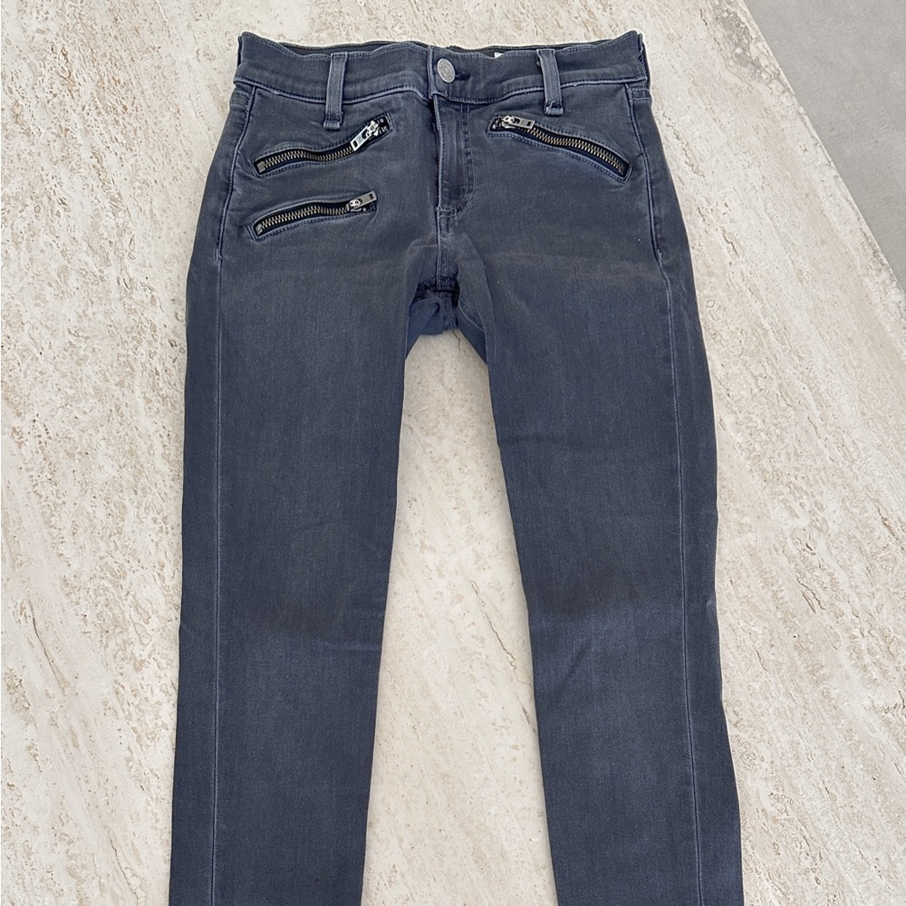 Rag & Bone Gray Zipper Skinny Jeans sz 25